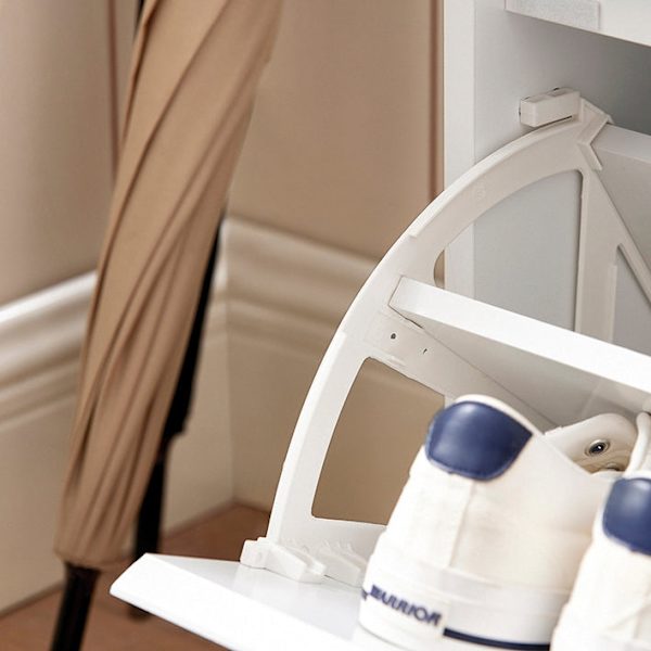 Rootz Skobänk med förvaring - Sko Tipper - Entrébänk - Dämpad sits - Repskydd - Mångsidig förvaring - 90cm x 46cm x 24cm