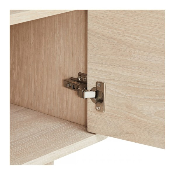 Rootz skänk - Förvaringsskåp - Buffébord - Massiv ek och MDF - Elegant design - Gott om förvaring - Tyst funktionalitet - 45cm x 180cm x 75cm