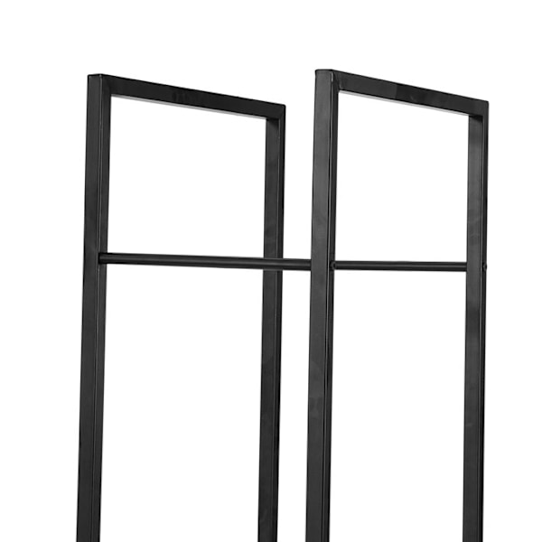 Rootz Metal Brændestativ - Brændeholder - Brændeopbevaring - Stabil og holdbar - 45 cm x 170 cm x 30 cm - Beskytter brænde - Indendørs/udendørs brug