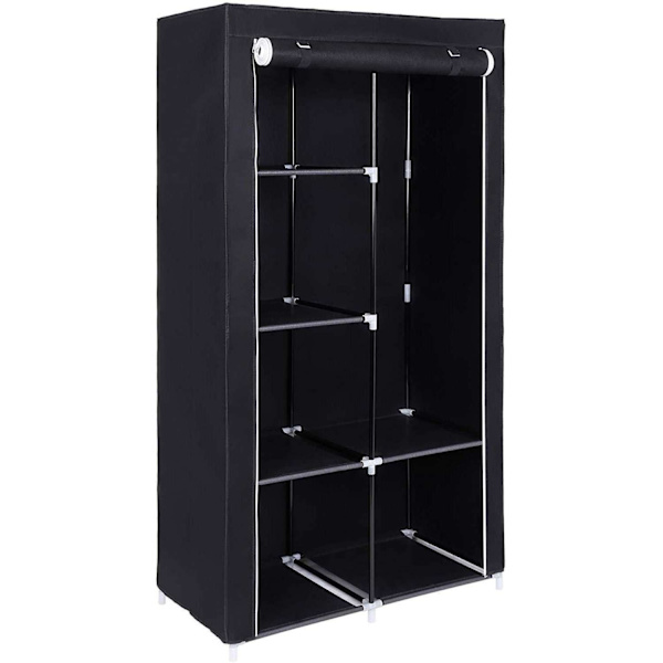 Rootz Garderobe XL - Garderobeskab - Sammenfoldelig Garderobe Sort