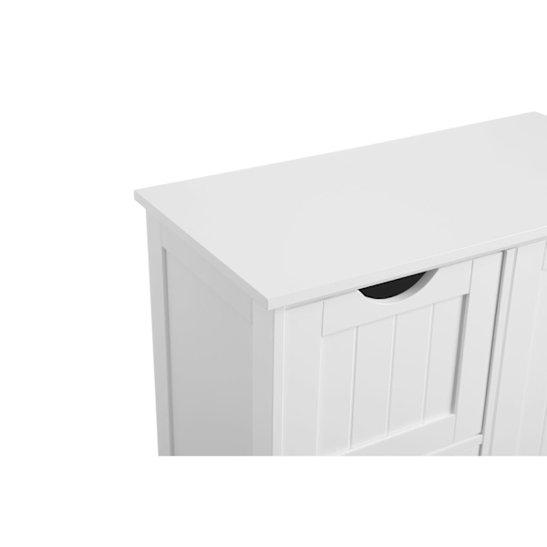 Rootz badrumsskåp - Förvaringsorganisator - Skåp - MDF - Skräpfri lösning - Mångsidig användning - Vit - 60cm x 30cm x 81cm