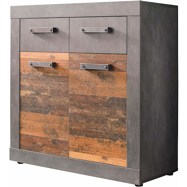 Rootz Sideboard - Förvaringsskåp - Brun och Svart - 82 x 86 x 37 cm