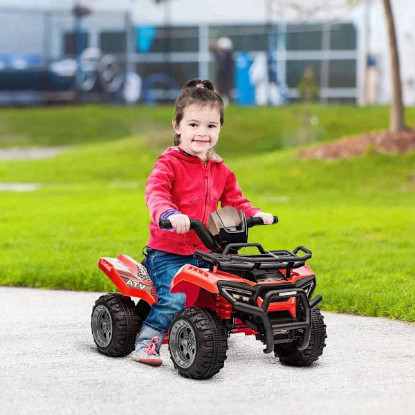 Rootz Elfordon för barn - Mini Elektrisk Quad - Barnmotorcykel - Elektrisk ATV Barnvagn - Elektrisk Quad För 18-36 månader - Röd - 70 x 42 x 45 cm