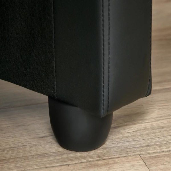 Rootz Relaxation Chair - Tv Stol - Fåtölj - Liggande funktion - Läder - Svart