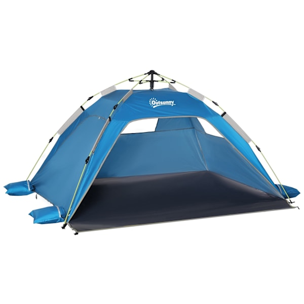 Rootz Pop -Up Beach Tält - Sun Shade - UV Shelter - Mesh Window - Fiberglas Frame - 220x173x120cm