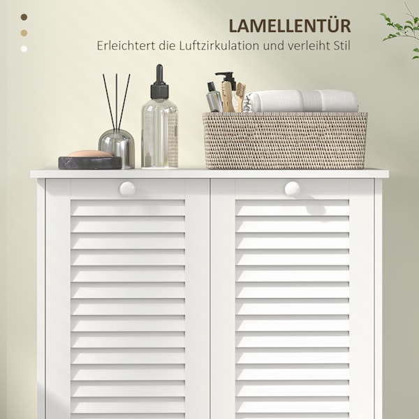 Rootz Washing Cabinet - Vaskeri -arrangør - Sorteringsenhed - Stilfuld og holdbar MDF - 70 x 38 x 73 cm - Hvid