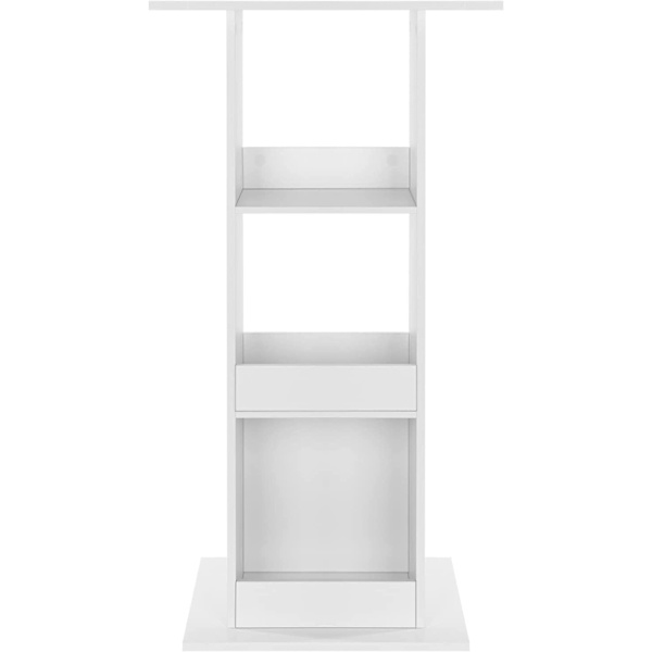 Rootz-baaripöytä säilytyshyllyillä - Laadukas puinen monitoiminen korkea neliöpöytä - Vettä hylkivä ja naarmuuntumaton - 60cm x 60cm x 112cm