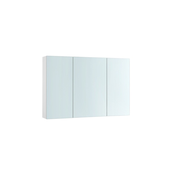 Rootz White Badeværelsesskab - Opbevaringsenhed - Vægmonteret skab - Spånplade & glas - 15cm x 90cm x 60cm - 30kg Kapacitet
