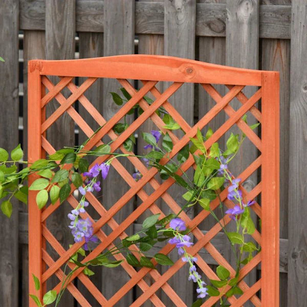 Rootz Planteringslåda - Upphöjd säng - Blomsterställ - Granträ - Gul - 60 x 30 x 122,5 cm