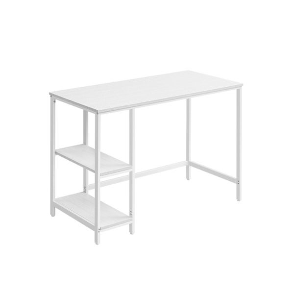 Rootz Maple White Desk - Skrivebord - Studiebord - Spånplader og stål - 50cm x 100cm x 76cm