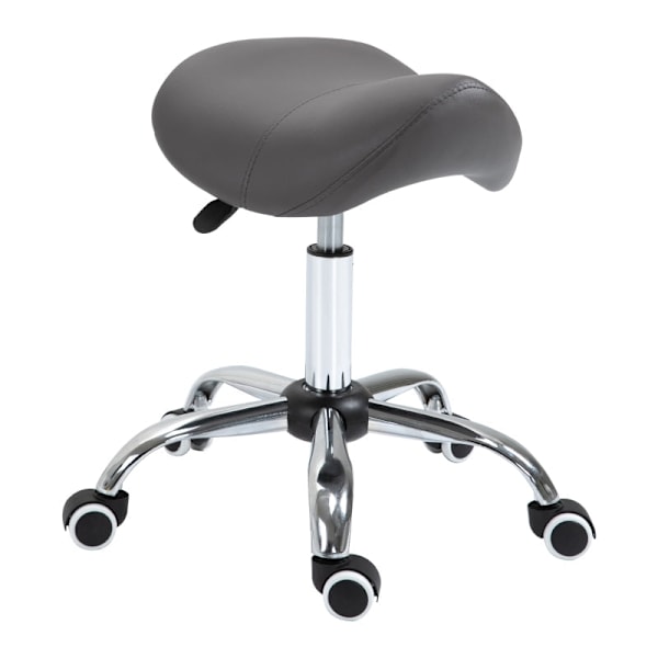 Rootz Rolling Pall - Ergonomisk stol - Justerbar pall - Professionell användning - Främjar hållning - Jämn rörlighet - 52cm x 53cm x 49-61cm - Imitera