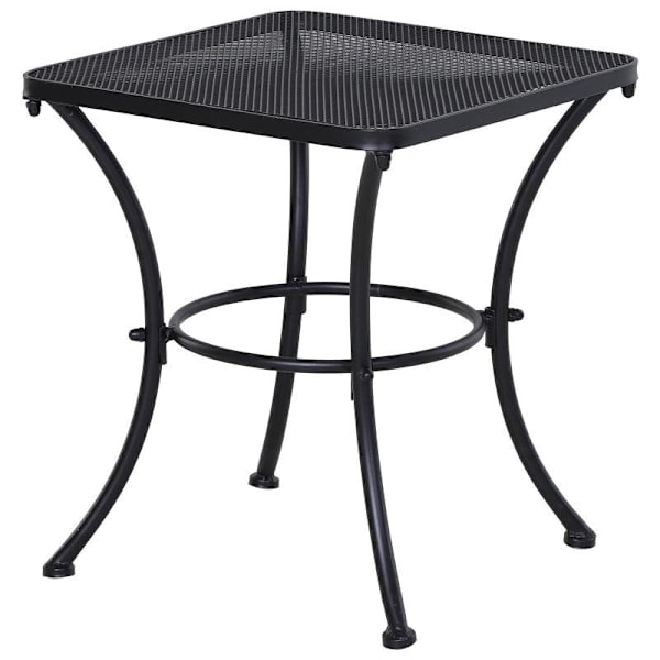 Rootz Garden Soffbord - Tebord - Sidobord - Fyrkantigt bord - Metall - Svart - 45 x 45 x 50 cm