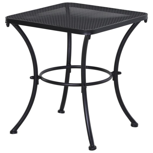 Rootz Have Sofabord - Tebord - Sidebord - Firkantet bord - Metal - Sort - 45 x 45 x 50 cm