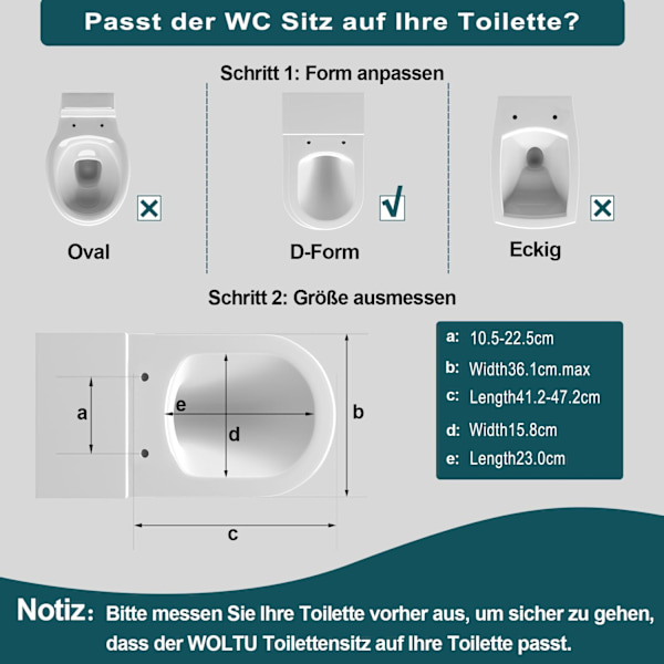 Rootz Family toiletsæde - WC Låg - Toiletdæksel - Badeværelse Top - Toiletskjold - Loo Cap - Potte lukning - Hell Weiss (Lys hvid) - 454x361mm