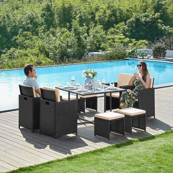 Rootz Trädgårdsmöbelset - Utomhusmöbelset - Wicker Furniture Set