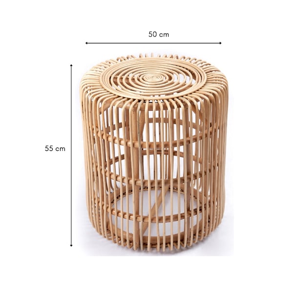 Rootz Rattan Sidebord | Sluttabel | Sofabord ALAMAYA