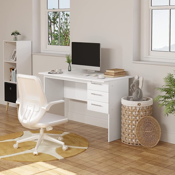 Rootz Kontorbord - Arbejdsstation - Computerbord - Rigelig opbevaring - Holdbar konstruktion - Vandtæt - 120 cm x 75 cm x 59 cm