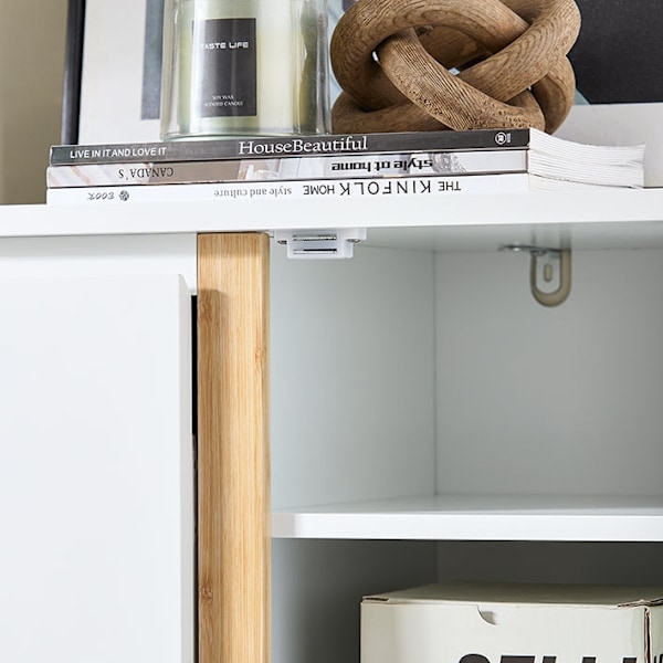 Rootz 3 rum Skoskab - Opbevaringsarrangør - Sko rack - Støvfri adgang - 59 cm x 115 cm x 40 cm
