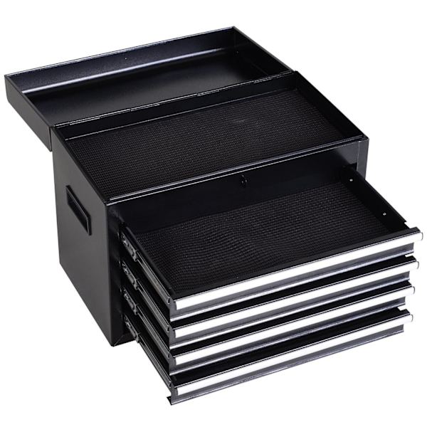 Rootz Verkstadsvagn Verktyg - Svart - Metall - 20,67 cm x 11,02 cm x 41,14 cm