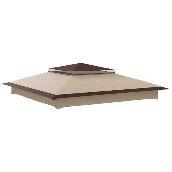Rootz Trädgårdstälttak - Byte - Väderbeständig - UV30+ skydd - Oxford - Beige - 325L x 325W cm