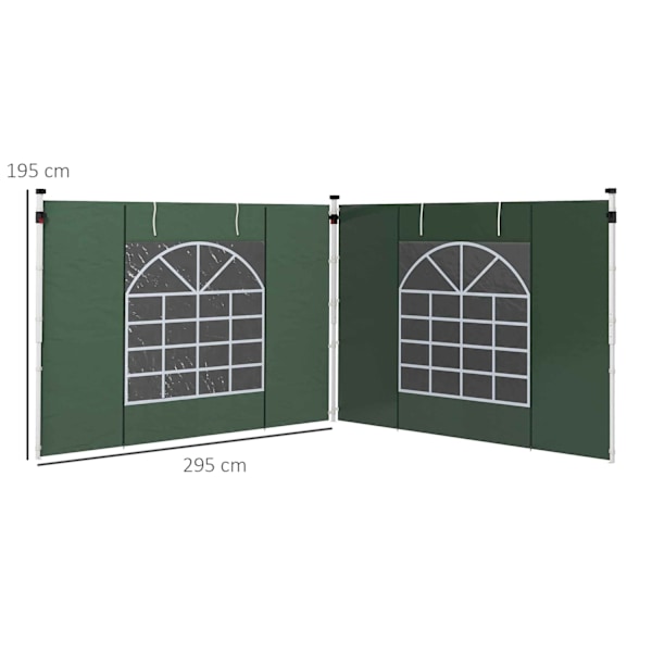 Rootz Gazebo Side Walls - Pavilion presenning