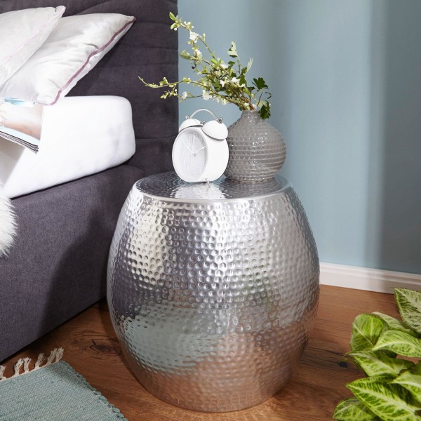 Rootz sidobord - Silver aluminiumbord - Modernt soffbord
