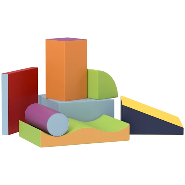 Rootz Soft Building Block Set - Vaahtopalikat - Interaktiivinen lelu - Stimuloi luovuutta - Monivärinen - 40cm x 40cm x 20cm