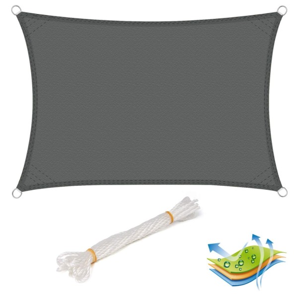 Rootz Premium Sun Sail - Shade Canopy - UV-beskyttelsesdæksel -