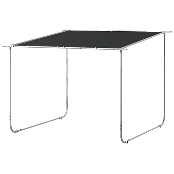 Rootz mobilt lusthus med hjul - Sandsäckar ingår - Paviljonger & partytält - Metallram - Oxford - Grå - 3x3m