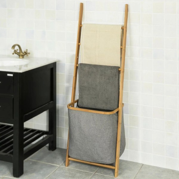 Rootz badrumsförvaringshylla - handdukshållare med 3 hängskenor