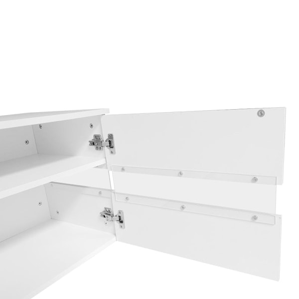 Rootz Modern TV-kaappi - Mediateline - Viihdeyksikkö - Ylellinen LED-valaistus - 160cm x 39cm x 45cm