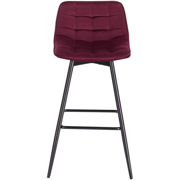 Rootz Barstol - Bordskammel - Designertaburet - Fløjl og metal - Komfortabel og ergonomisk - Holdbar og stabil - Alsidig og stilfuld - 43 cm x 35,5 cm