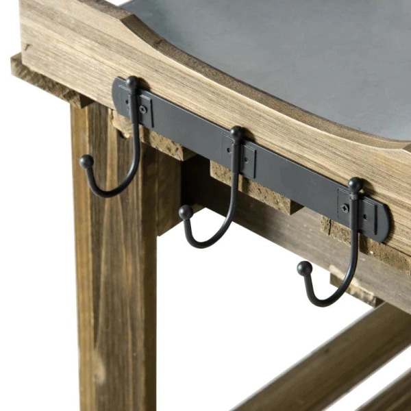 Rootz-istutuspöytä - Puutarhapöytä kolmella laatikolla ja metall