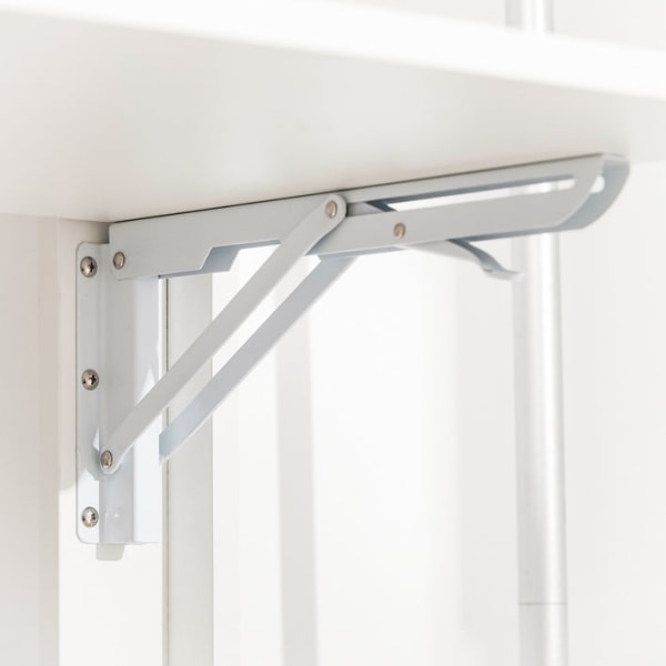 Rootz hopfällbart skrivbord - Datorbord - Arbetsbord - Multifunktionellt, utrymmesbesparande, säkert låsdesign - Vit - 64cm x 82cm x 58cm