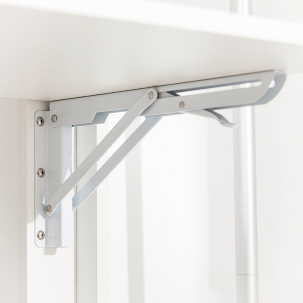 Rootz sammenklappeligt skrivebord - Computerbord - Arbejdsbord - Multifunktionelt, pladsbesparende, sikkert låsedesign - Hvid - 64 cm x 82 cm x 58 cm