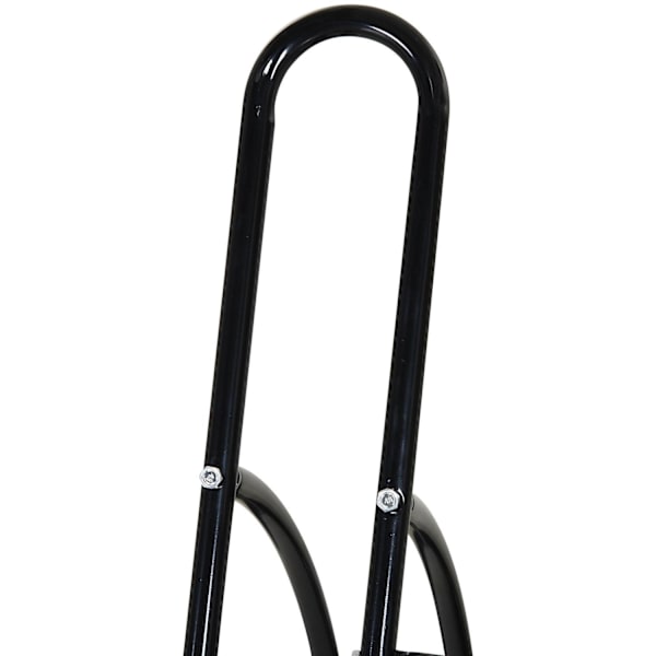 Rootzin yleispyöräteline - musta - metalli - 23,62 cm x 21,25 cm x 22,44 cm