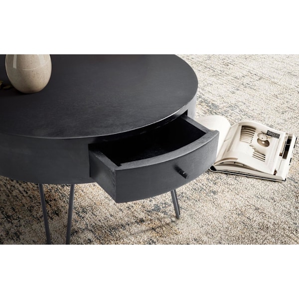 Rootz Moderne sofabord - Slående sofabord - Round Storage Table - Unik design - 60 cm x 60 cm x 43 cm