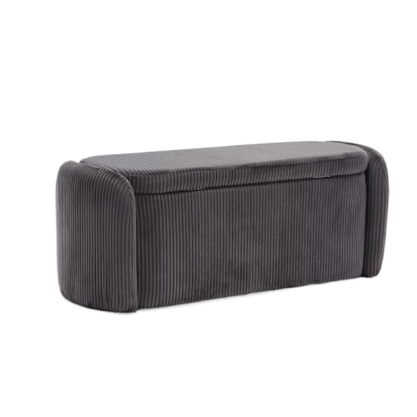 Rootz Velvet Opbevaringsskammel - Ottoman - Fodskammel - Rigelig opbevaring - 112L x 41W x 42H cm