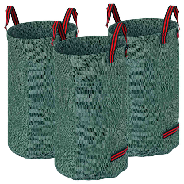 ROOTZ 3X120L Havesæk sæt - Vandtæt bladposer - UV -resistente affaldsposer - holdbar og sammenfoldelig - Ø45 x 76H cm