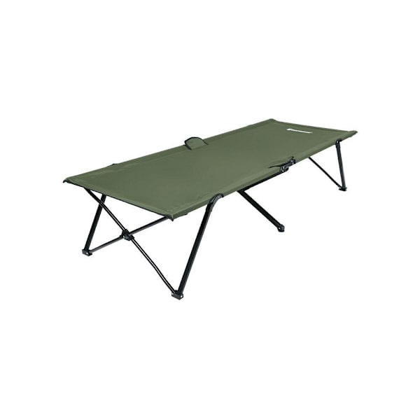 Rootz Campingseng - Heavy Duty Campingseng - Sammenklappelig lejrseng - Udendørs soveseng - Kompakt lejrseng - Campingseng til børn - Army Green - 206