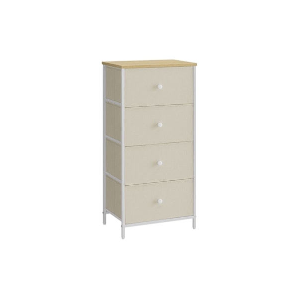 Rootz Opbevaringsskab - Garderobeskabe - Kommode - Spånpladestål - 30cm x 45cm x 91,7cm - Camel Yellow-Cream White
