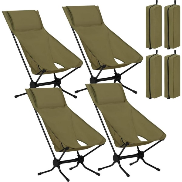Rootz Ultra-letvægts foldbar campingstol - Bærbar udendørsstol -
