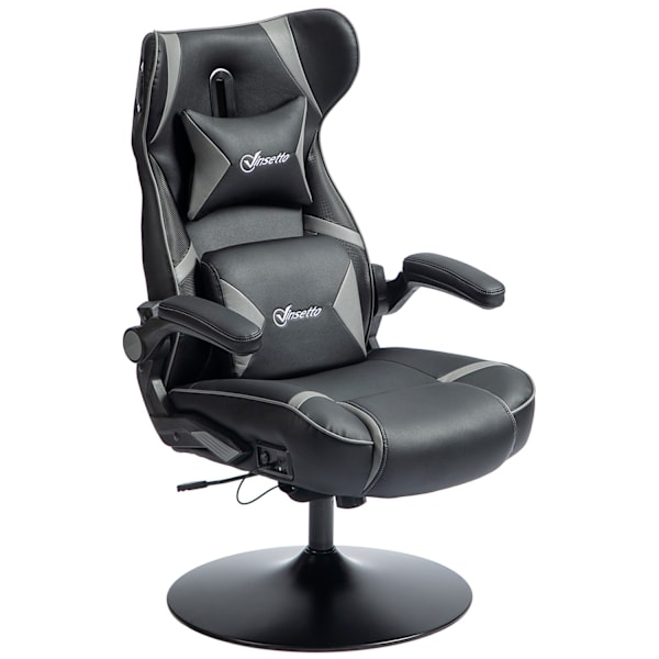 Rootz Rocking Gaming Stol med højttaler - Ergonomisk stol - Gamer -stol - Lumbar Support - 69 cm x 73 cm x 112-118 cm