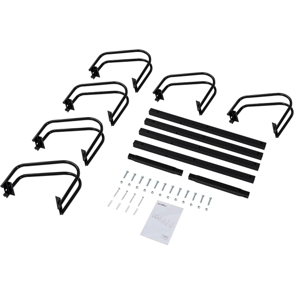 Rootz Cykelställ i galvaniserat järn - Cykelställ - Cykelhållare - Hållbar & väderbeständig - Enkel montering - Universal passform - 160,5 cm x 32 cm