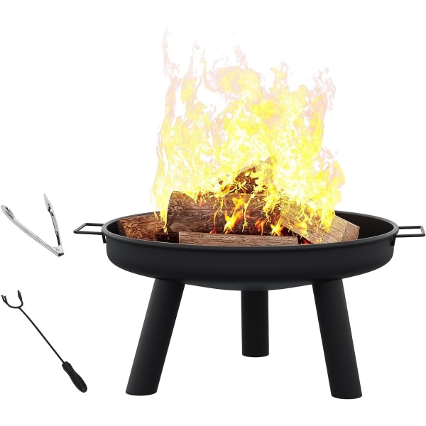 Rootz Ultimate Outdoor Fire Pit - Bärbar eldskål - Grill och läg