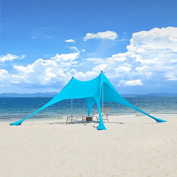 Rootz utomhustak - Solskydd - Strandtält - UPF30+ skydd - 300 cm x 300 cm x 200 cm - Lättvikt 1,92 kg - Bärbar - Enkel montering