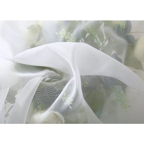 Rootz Voile Gardiner - Draperer - Vinduesbeklædning - Sheers - Paneler - Persienner - Hvide - 140x245 cm