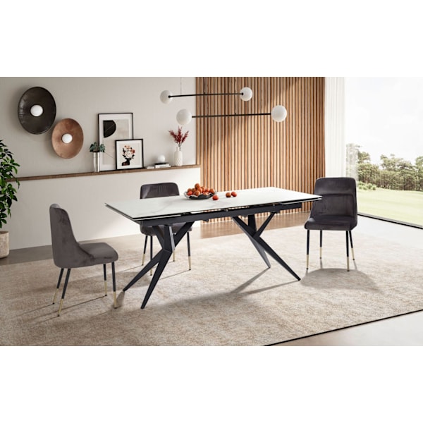 Rootz Large Matsalsbord - Modern design - Rektangulärt bord - Utrymme för 12 - 180-260 cm x 95 cm x 76 cm