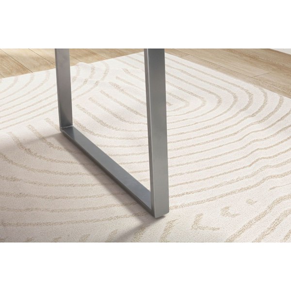 Rootz solidt kontorbord - Moderne skrivebord - Expression Kanter - Naturligt trækorn - Trapezformede metalben - 120 cm x 60 cm x 76 cm