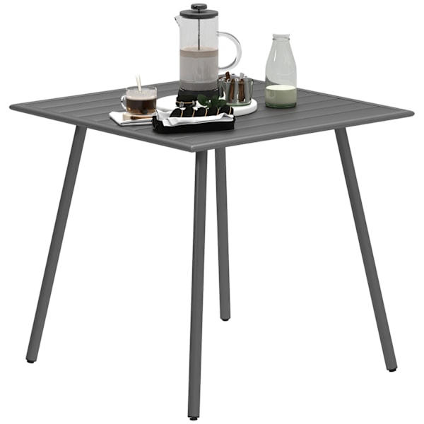 Rootzin puutarhapöytä - ruokapöytä - Patio -pöytä - Ruosteenkestävä - helppo puhdistaa - 80 cm x 80 cm x 74 cm
